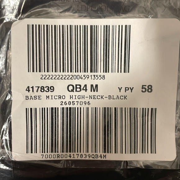 🆕 PINK VICTORIA’S SECRET BASE STRETCH HIGH-NECK BODYSUIT PURE BLACK MEDIUM 8-10 - Picture 6 of 9